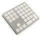 thumbnail image 1 of Teclado numérico inalámbrico Sunnimix 35 teclas Plata y blanco, 1 of 7