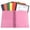 Pink, variant on Djiypn Plastic Folders with Pockets, Durable Heavy Duty File Folders with Business Card Slot, 2-Pocket Folder for Work, Office, Red,1Pack