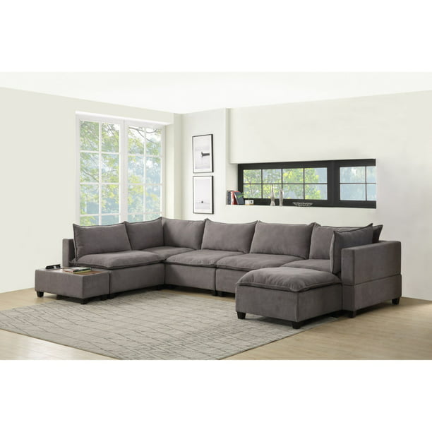 Piece Modular Sectional Sofa Chaise, Leather Sofa With Chaise