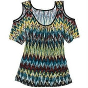 Susie Rose Juniors Plus Cold Shoulder To