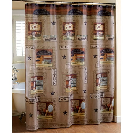 - Country Bath Shower Curtain -