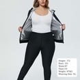 thumbnail image 6 of Purcolt Women's Plus Size 2 Pieces Sweat Set Lightweight Hooded Jacket and Stretchy Leggings Anti Rip Training Fitness Suit for Workout Gym Sport, 6 of 9