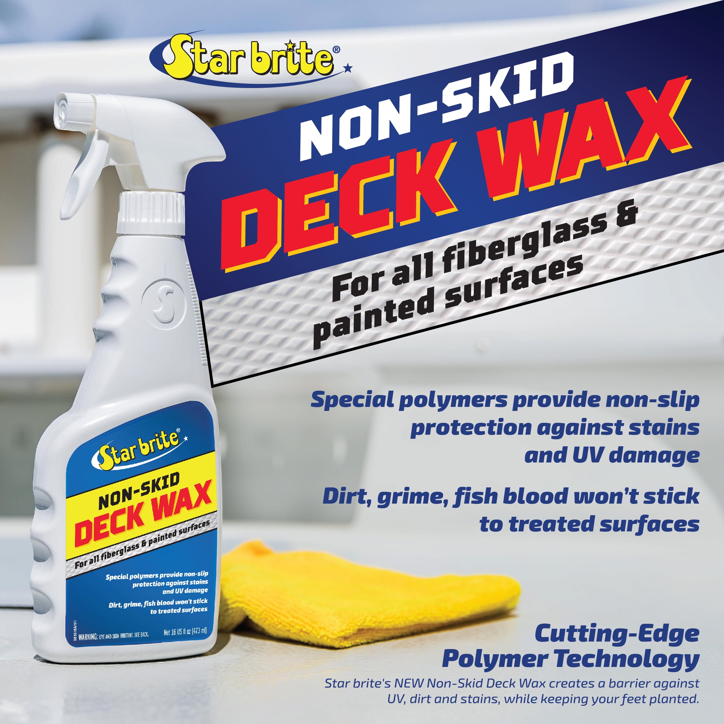 Star brite Non-Skid Deck Wax - Non-Slip UV Protection