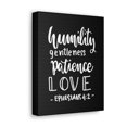 thumbnail image 7 of Scripture Walls Humility Gentleness Patience Love Ephesians 4:2 Bible Verse Canvas Christian Wall Art Ready To Hang Unframed, 7 of 7