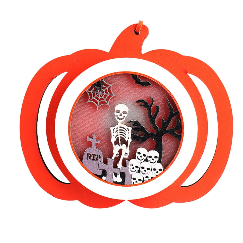 Halloween Decorations Outdoor Pumpkin Wooden Door Hanging Decor Pumpkin