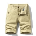 thumbnail image 2 of Abcnature Men's Athletic Shorts, Sports Gym Running Short Pants, Fashion Men's Pocket Zipper Buttons Solid Leisure Time Tooling Shorts, Cargo Casual Hiking Shorts Khaki 32, 2 of 3