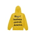 thumbnail image 2 of Supreme Men's ANTIHERO Hooded Sweatshirt (FW25) Yellow, from StockX, 2 of 3