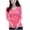 Pink, variant on Long Sleeve Crop Tops for Women Workout Square Neck Trendy Stretchy Lightweight Cozy Under Layer T-Shirts Basic T Shirt Top Fall Pullover Shirts Tight Tee