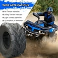 thumbnail image 2 of Ladcaser 2 Pack 16X6.00-8 ATV Tires 4PR All Terrain TL QD116 Trail Sand Mud Off-Road Tires Tubeless, Black, 2 of 5