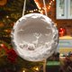 thumbnail image 5 of Adornos navideños, adornos navideños, regalos navideños, adornos navideños redondos de acrílico, letrero colgante de reno, decoraciones festivas de pared, cuelgue un sombrero, 5 of 6
