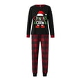 thumbnail image 2 of Jaweiwi Christmas Family Pajamas Matching Set Santa Claus Print Long Sleeve T shirt Tops and Plaid Pants Holiday Sleepwear Soft Nightwear, 2 of 9