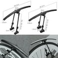 thumbnail image 4 of GLFILL Front/Rear Mudguard 700C Road Cycling Mudguard Front/Rear Tire Bike Mudguard Easy Installation Support Bicycle Replacement Parts Rear, 4 of 8