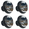 thumbnail image 2 of 4 Pcs Christmas Night Knobs for Kitchen Cabinet Cupboard Dresser Bookcase Drawer Pulls Handles Round Home Decor, 2 of 8