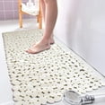 thumbnail image 6 of Yumcute Bathtub Mat Non Slip Pebble Bath Shower Mat with Drain Holes, Suction Cups Mat for Tub (14" W x 27" L,, 6 of 12