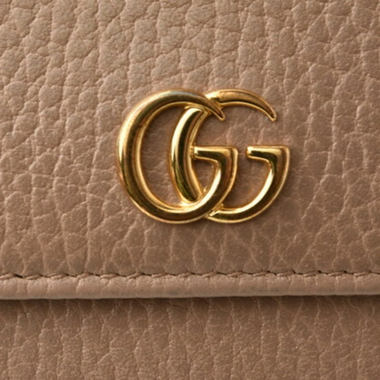 Gucci - Authenticated Marmont Purse - Leather Beige for Women, Very Good Condition