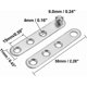 thumbnail image 4 of Set 8 balamale pivot pentru usa si dulap, Sunmostar, 58 x 11 x 9 mm, Inox, Argintiu, 4 of 5