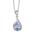 thumbnail image 2 of follureFull  DropShaped Blue Zircon Necklace Female Birthday Gift Clavicle Chain, 2 of 6