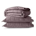 thumbnail image 2 of Allswell Cotton Linen Blend Quilt Set, Hazy Purple, Full/Queen, 2 of 7