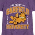 thumbnail image 3 of Garfield - Varsity - Toddler & Youth Girls Short Sleeve Graphic T-Shirt, 3 of 5