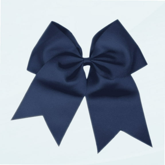 Women Teen Girls Large Classic Hair Accessories Big Hair Bow Ponytail Holder Hair Tie (Navy)