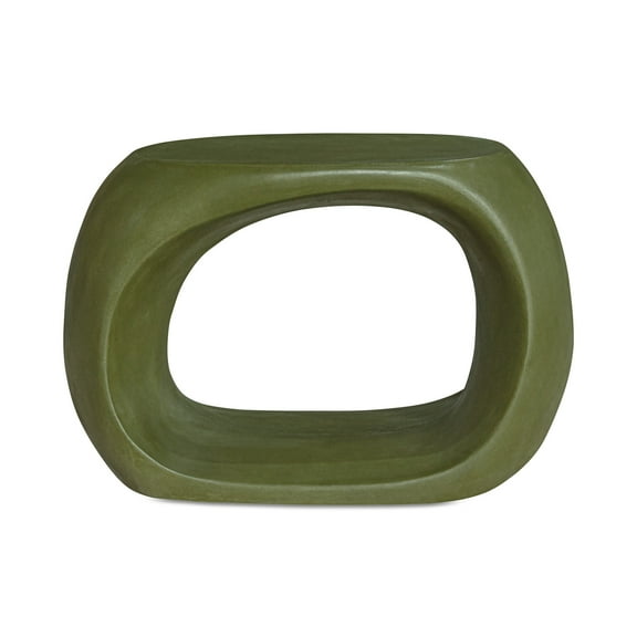 Moe's Home Collection ALBERS Stone Outdoor Stool Green Color