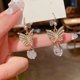 thumbnail image 2 of Preciosos pendientes de circonita cúbica de plata, pendientes colgantes, joyería de boda para mujer JM, 2 of 5