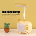 thumbnail image 3 of USB Small Desk Lamp,Bunny Light with Pen Holder,Eye Care LED Portable Reading Light Strip 361° Bendable and Adjustable Neck - Yellow, 3 of 8