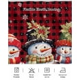 thumbnail image 5 of Red Plaid Bed Skirt Christmas Hat Snowman Bed Skirts King Size 16 Inch Drop, Wrap Around Dust Ruffle&nbsp;Bedskirt with Adjustable Elastic Belt for Queen Size Beds, 5 of 7
