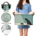 thumbnail image 5 of Yayeee Foldable Storage Basket for Shelves with Handles Waterproof Cloth Bins, Black Cat, 5 of 7