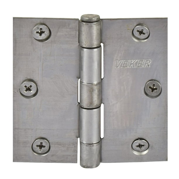 Bisagra Media Bola Veker Acero Pulido 7.62X7.62Cm 2Pzs