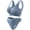 Blue, variant on skpabo 2 Piece Bra Women's Non-Steel Ring Gathered Non-Marking Sling Breathable Gathering Sports Underwear Set Size 8-20
