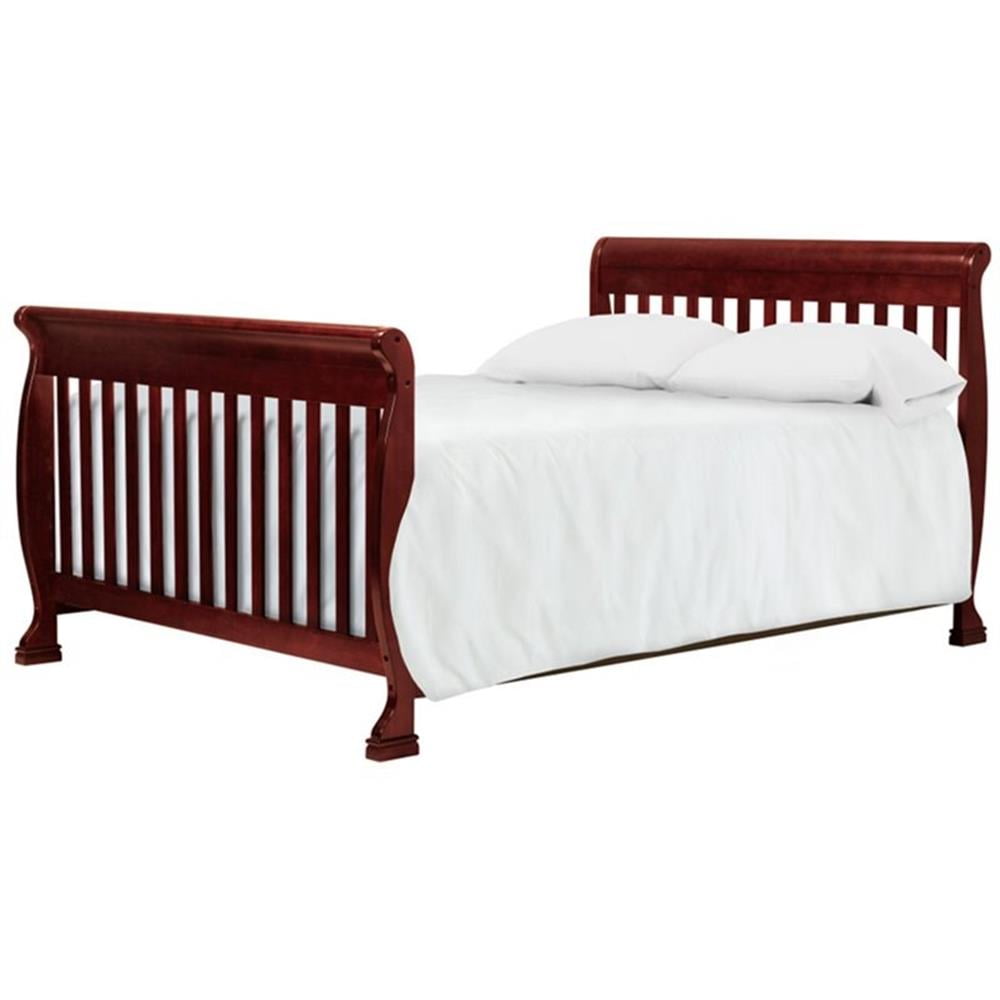 DaVinci Kalani 4-in-1 Convertible Crib in Rich Cherry, Greenguard Gold Certified