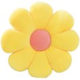 thumbnail image 1 of Cojín de flores de 15 pulgadas Cojín de flores de felpa suave Cojín de piso en forma de flor de margarita Cojín de asiento lindo y cómodo Cojín de asiento decorativo para sala de estar Dormitorio Ofic, 1 of 1