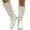 White, variant on Womens Slouch Boots, Flat Heels Mid Wide Calf Zipper Ladies Fall Winter Fashion Boots White