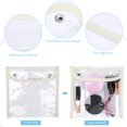 thumbnail image 2 of Bolsa de almacenamiento de cosméticos de PVC Bolsas de cosméticos de PVC impermeables Cremallera para mujeres y niñas, 2 of 3