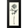thumbnail image 2 of Schlabach, Sue 10x18 Black Modern Framed Museum Art Print Titled - Floral Line II on Cream, 2 of 5