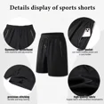 thumbnail image 3 of 2 Pack Men's Athletic Shorts Mesh Workout Gym Activewear Basketball Shorts With Zipper Pockets, 3 of 7