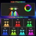 thumbnail image 5 of Slssqhz Solar Fence Lights Outdoor LED Color Changing IP65 Waterproof Lights for Fence Wall Deck Step Backyard Patio Railings Pool, 5 of 6