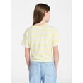 thumbnail image 4 of Weekend Academy Girls Stripe Boxy Tee, Sizes 4-18, 4 of 6