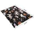thumbnail image 4 of Retro Halloween Ghost Pattern Blanket,Comfortable Soft Lamb Wool Throw Blanket,All Season,Warm Lightweight Blankets for Sofa Bed Couch Living Room Chair,40"x50", 4 of 4