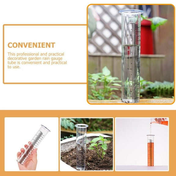 Blarkrus acity Rain Gauge PlasticReplacement Tube For Yard Outdoor Garden Home UK