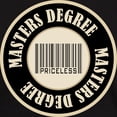 thumbnail image 3 of CafePress - Masters Degree Priceless Bar Code Dark T Shirt - Men's Classic Graphic Cotton T-Shirt, 3 of 4