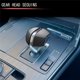 thumbnail image 5 of Cubierta de pomo de cambio de marchas de fibra negra para automóvil, decoración de botón de cambio de control central para -60 2020-2023, 5 of 5