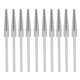 thumbnail image 2 of Fresas de mandril dental, 10 piezas, mandril de disco dental, varilla de mandril de disco dental, vástago de pulido dental, rendimiento confiable, 2 of 14