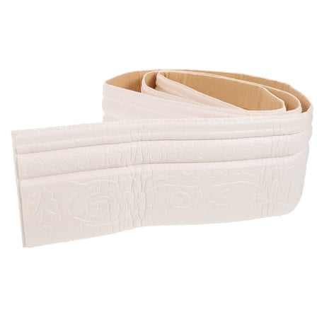 Raindrops Self Adhesive Border Wall Trim Sticker Waterproof Xpe Foam White 1 Roll 2.3m X 4in