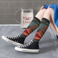 thumbnail image 5 of Daiia Sports Socks Colorful Reptile And Leaves Printed Novelty Crew Socks for Men Women Knee High Socks Cotton Socks Soft & Breathable Support Unisex Socks, 5 of 9