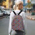 thumbnail image 7 of FORMRS Mini Backpack Purse for Women Quilted Travel Daypack Casual Shoulder Bag, Colorful Mandala Pattern, 7 of 7