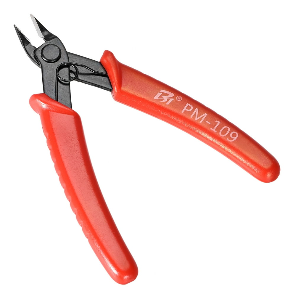 Diagonal Cutting Plier 5Inch Micro Precision Wire Side Cutter Red