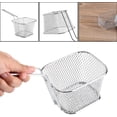 thumbnail image 4 of Mini French Fries Basket, Stainless Steel Wire Chip Basket Rectangular Mini Fryer Basket, 4 of 4