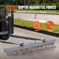 thumbnail image 2 of VEVOR 84" Hanging Magnetic Sweeper, 120lbs Magnetic Forklift Sweeper Aluminium Surface Industrial Magnets Steel Material Hunting Accessories for Picking Up Nails, Bolts, Iron Chips, 2 of 9
